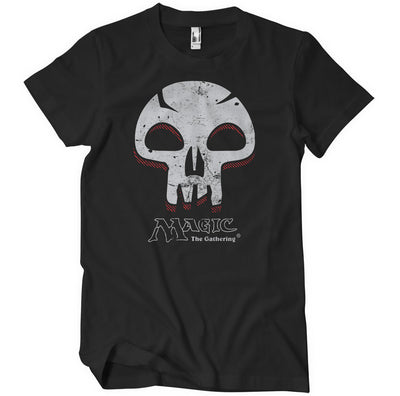Magic: The Gathering - Black Mana Skull Mens T-Shirt