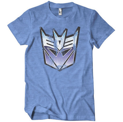 Transformers - T-shirt pour hommes Decepticon Shield en détresse