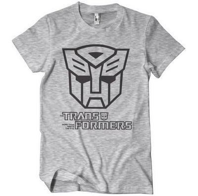 Transformers - Autobots Monotone Mens T-Shirt (Heather Grey)