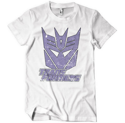 Transformers - T-shirt délavé Decepticon Duotone Shield pour hommes