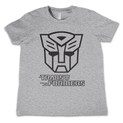 Transformers - Autobots Monotone Kids T-Shirt (Heather Grey)