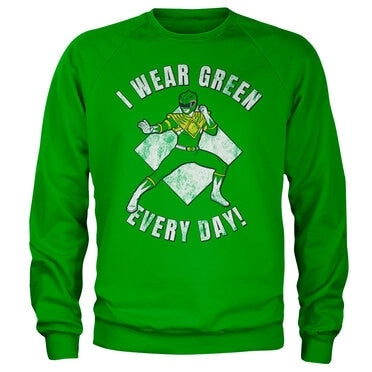 Power Rangers - I Wear Green Every Day Sweatshirt (Green)