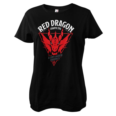 Dungeons & Dragons - Red Dragon - Chaotic Evil Women T-Shirt (Black)