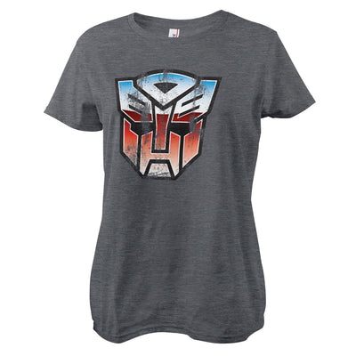 Transformers - T-shirt pour femmes avec bouclier Autobot en détresse