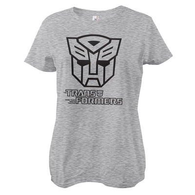 Transformers - Autobots Monotone Women T-Shirt (Heather Grey)