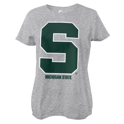 Michigan State University - Michigan State S-Mark Women T-Shirt (Heather Grey)