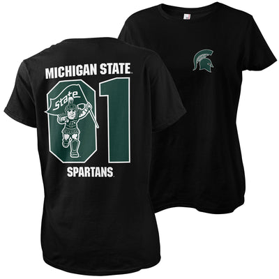 Michigan State University - Spartans 01 Mascot Women T-Shirt (Black)