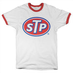 STP - Classic Logo Ringer Mens T-Shirt (White-Red)
