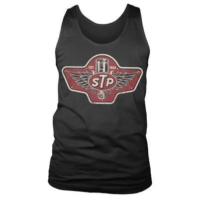STP - Piston Emblem Mens Tank Top Vest (Black)