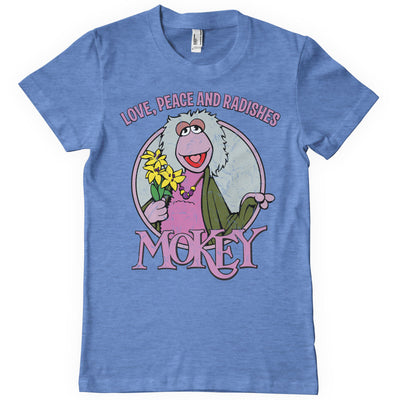 Fraggle Rock - Mokey - Love Peace and Radishes Mens T-Shirt