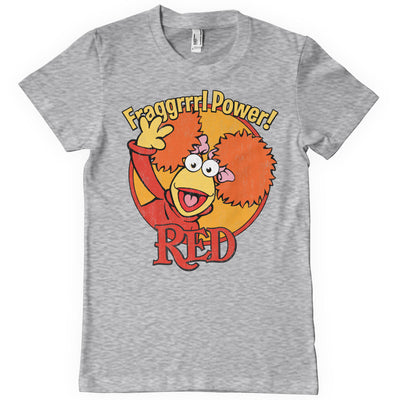 Fraggle Rock - Red - Fragggrrrl Power Mens T-Shirt