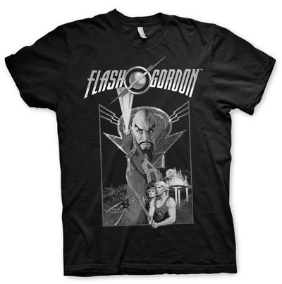 Flash Gordon - Vintage Poster Big & Tall Mens T-Shirt (Black)