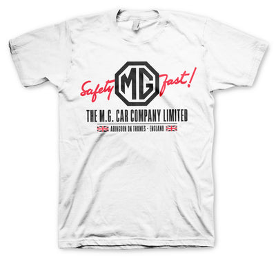 MG - M.G. Cars Co. - England Mens T-Shirt (White)