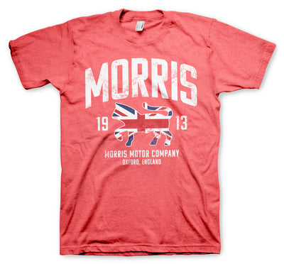 Morris - Motor Company Mens T-Shirt (Red-Heather)