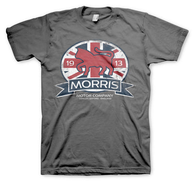 Morris - Motor Co. England Mens T-Shirt (Dark Grey)