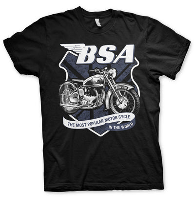 BSA - B.S.A. 650 Shield Big & Tall Mens T-Shirt (Black)