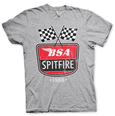 BSA - Spitfire 1966 Mens T-Shirt (Heather Grey)