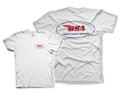 BSA - B.S.A. Parts Sales Service Mens T-Shirt (White)