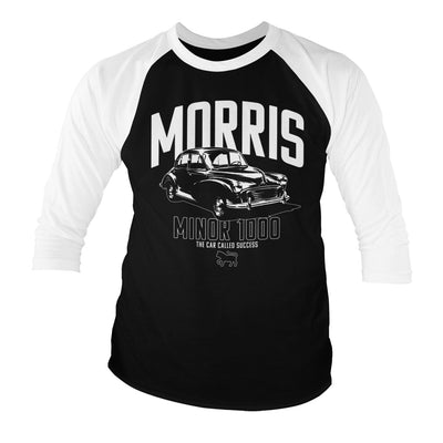 Morris - Minor 1000 Baseball 3/4 Sleeve T-Shirt (White-Black)
