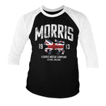 Morris - Motor Company Baseball 3/4 Sleeve T-Shirt (White-Black)