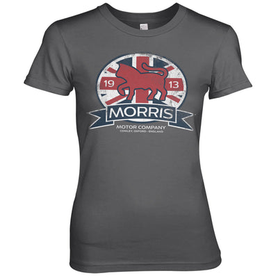 Morris - Motor Co. England Women T-Shirt (Dark Grey)