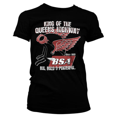 BSA - B.S.A. King Of The Queens Highway Women T-Shirt (Black)