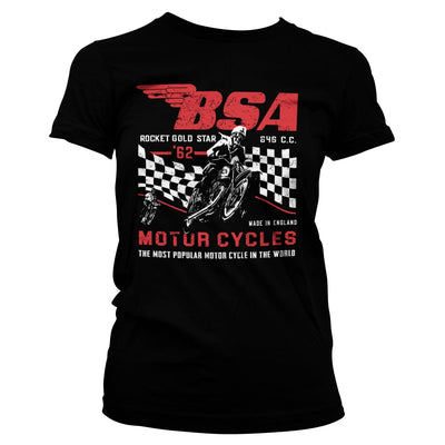 BSA - B.S.A. Rocket Gold Star Women T-Shirt (Black)