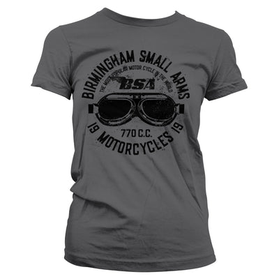 BSA - Birmingham Small Arms Goggles Women T-Shirt (Dark Grey)
