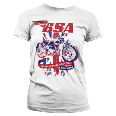 BSA - B.S.A. Union Jack Women T-Shirt (White)