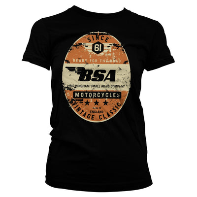 BSA - B.S.A. - Birmingham Small Arms Co. Women T-Shirt (Black)