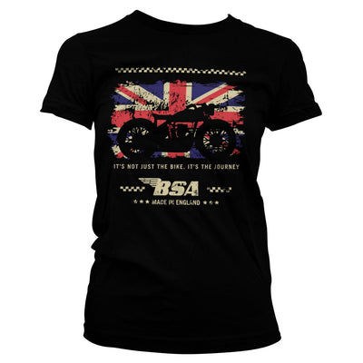 BSA - B.S.A. Motor Cycles - The Journey Women T-Shirt (Black)