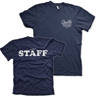 Road House - Double Deuce STAFF Mens T-Shirt (Navy)