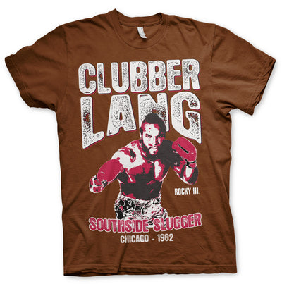 Rocky - Clubber Lang Mens T-Shirt (Brown)