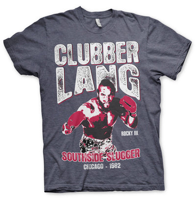 Rocky - Clubber Lang Mens T-Shirt (Navy-Heather)
