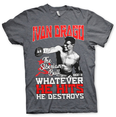 Rocky - Ivan Drago - The Siberian Bull Mens T-Shirt (Dark-Heather)