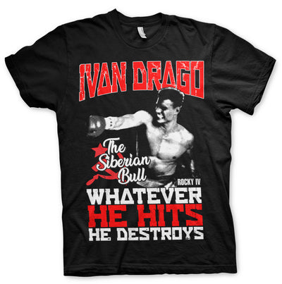 Rocky - Ivan Drago - The Siberian Bull Mens T-Shirt (Black)