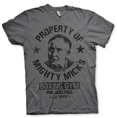 Rocky - Mighty Mick's Gym Mens T-Shirt (Dark Grey)