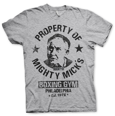 Rocky - Mighty Mick's Gym Mens T-Shirt (Heather Grey)