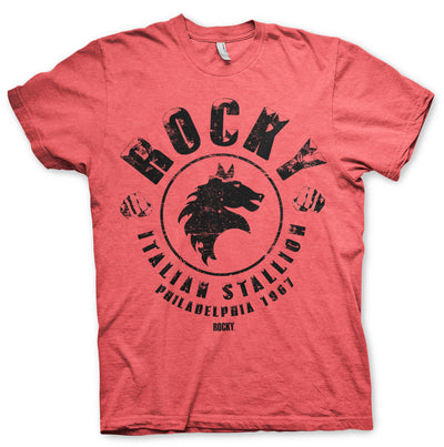 Rocky - Italian Stallion Mens T-Shirt (Red-Heather)