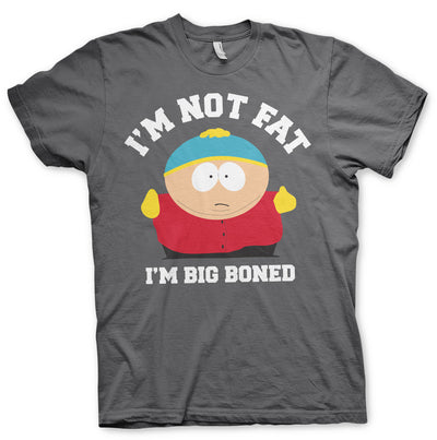 South Park - I'm Not Fat I'm Big Boned Mens T-Shirt (Dark Grey)