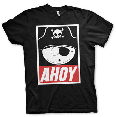 South Park - Eric Cartman - Ahoy Mens T-Shirt (Black)