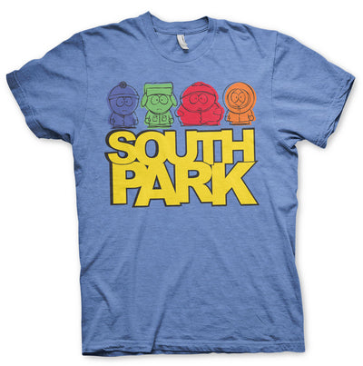 South Park - Sketched Mens T-Shirt (Blue-Heather)