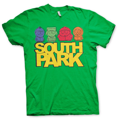 South Park - Sketched Mens T-Shirt (Green)