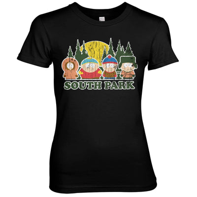 South Park - Distressed Women T-Shirt (Black)