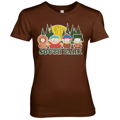 South Park - Distressed Women T-Shirt (Brown)