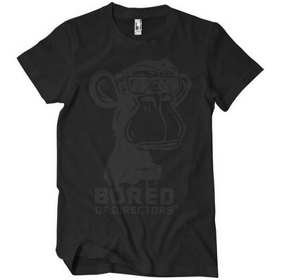 Bored of Directors - BOD Logo Black On Black Big & Tall Mens T-Shirt (Black)