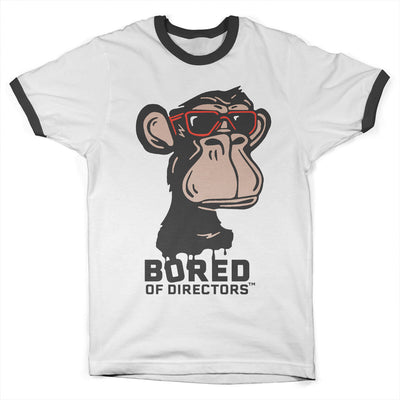 Bored of Directors - Logo Ringer Tee Ringer Mens T-Shirt (White-Black)