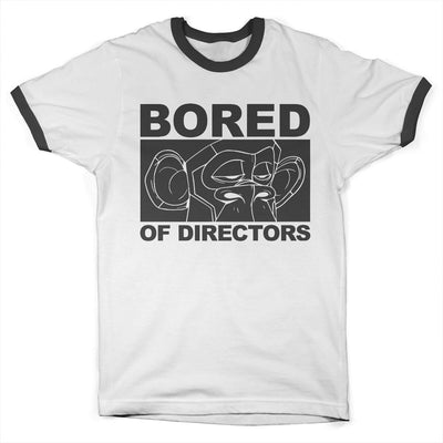 Bored of Directors - Bored Eyes Ringer Tee Ringer Mens T-Shirt (White-Black)