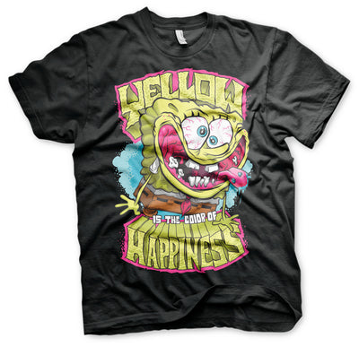 SpongeBob SquarePants - Yellow Is The Color Of Happiness Mens T-Shirt