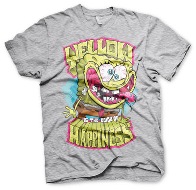 SpongeBob SquarePants - Yellow Is The Color Of Happiness Mens T-Shirt